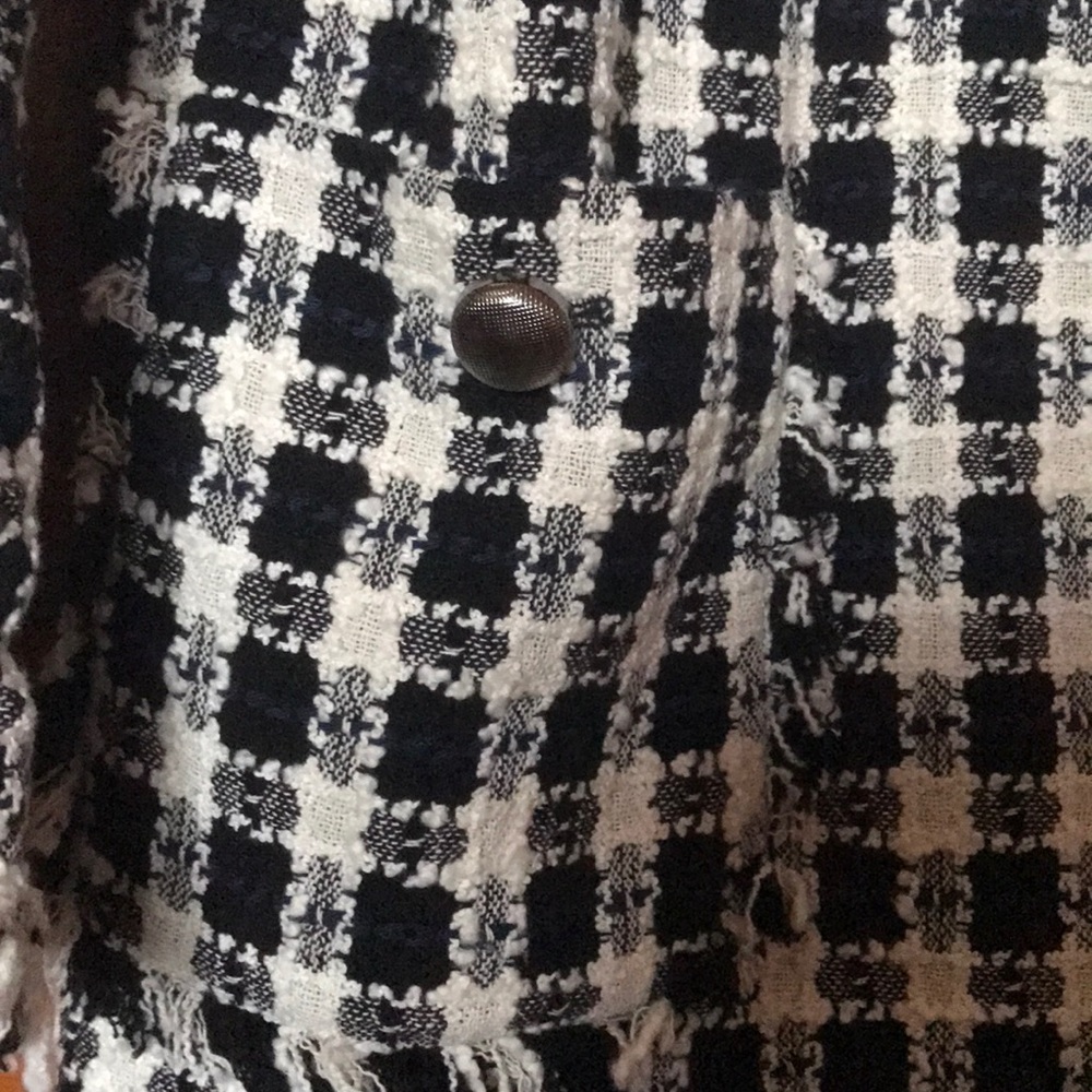 Zara Check Long Jacket - Picture 4 of 8